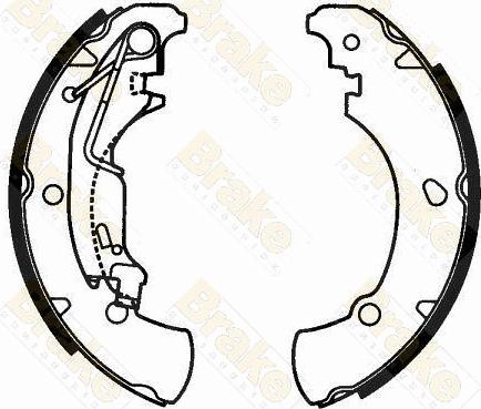 Brake Engineering SH2597 - Jeu de mâchoires de frein cwaw.fr