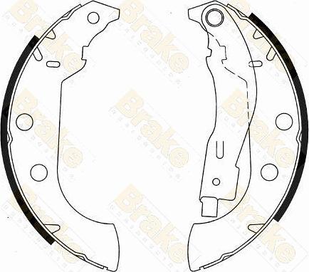 Brake Engineering SH2540 - Jeu de mâchoires de frein cwaw.fr