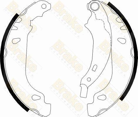 Brake Engineering SH2548 - Jeu de mâchoires de frein cwaw.fr