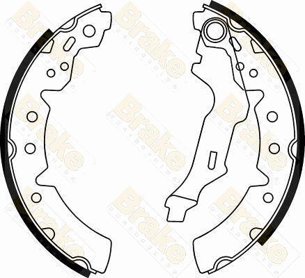 Brake Engineering SH2554 - Jeu de mâchoires de frein cwaw.fr