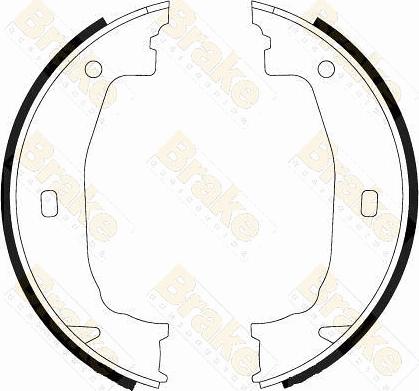 Brake Engineering SH2555 - Jeu de mâchoires de frein, frein de stationnement cwaw.fr