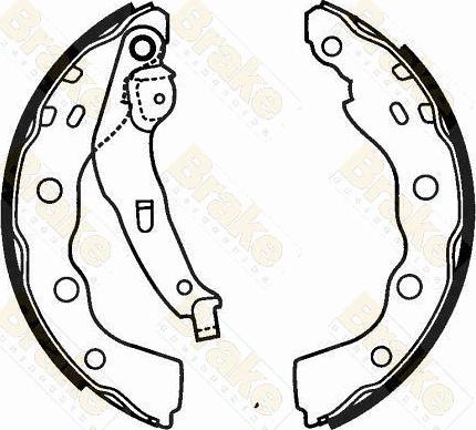 Brake Engineering SH2565 - Jeu de mâchoires de frein cwaw.fr