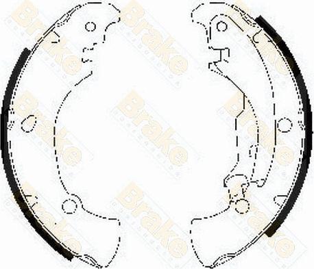 Brake Engineering SH2505 - Jeu de mâchoires de frein cwaw.fr