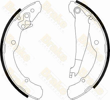 Brake Engineering SH2501 - Jeu de mâchoires de frein cwaw.fr