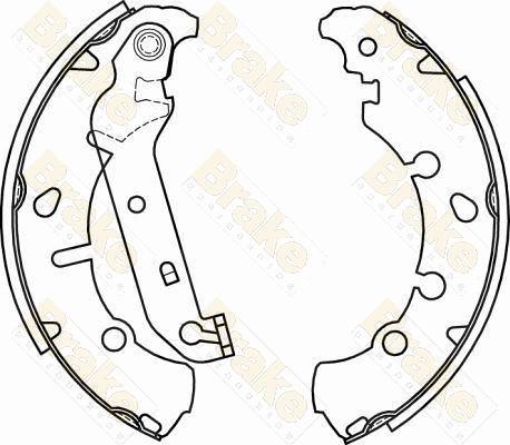 Brake Engineering SH2582 - Jeu de mâchoires de frein cwaw.fr