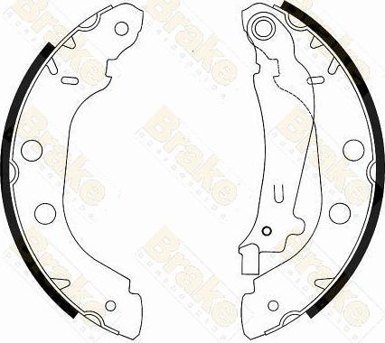 Brake Engineering SH2539 - Jeu de mâchoires de frein cwaw.fr