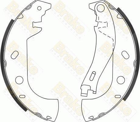 Brake Engineering SH2535 - Jeu de mâchoires de frein cwaw.fr