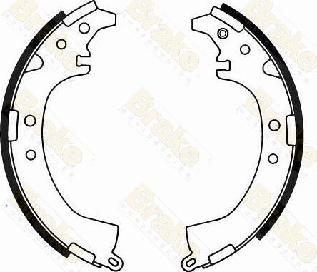 Brake Engineering SH2532 - Jeu de mâchoires de frein cwaw.fr