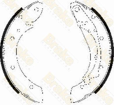 Brake Engineering SH2526 - Jeu de mâchoires de frein cwaw.fr