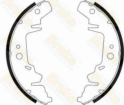 Brake Engineering SH2527 - Jeu de mâchoires de frein cwaw.fr