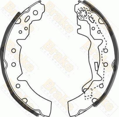 Brake Engineering SH2572 - Jeu de mâchoires de frein cwaw.fr