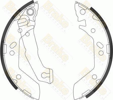 Brake Engineering SH2602 - Jeu de mâchoires de frein cwaw.fr