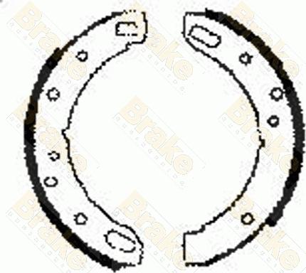 Brake Engineering SH2067 - Jeu de mâchoires de frein cwaw.fr