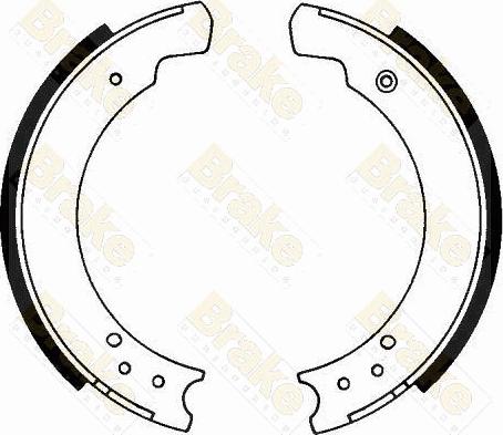 Brake Engineering SH2075 - Jeu de mâchoires de frein cwaw.fr