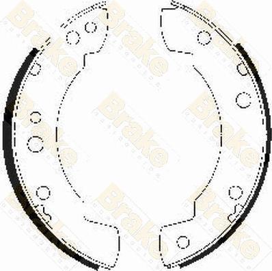 Brake Engineering SH2140 - Jeu de mâchoires de frein cwaw.fr