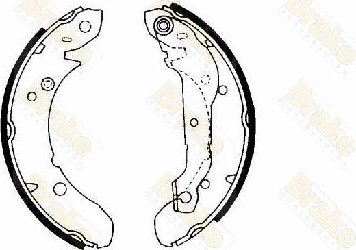 Brake Engineering SH2152 - Jeu de mâchoires de frein cwaw.fr