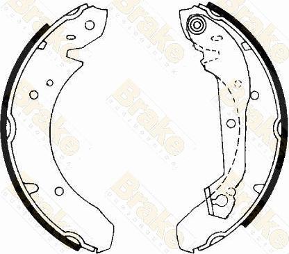 Brake Engineering SH2166 - Jeu de mâchoires de frein cwaw.fr