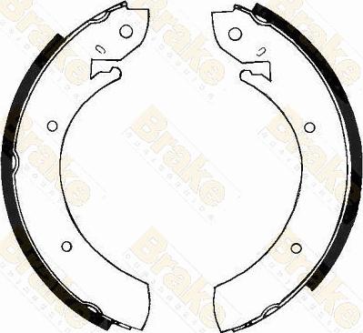 Brake Engineering SH2181 - Jeu de mâchoires de frein cwaw.fr