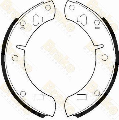 Brake Engineering SH2129 - Jeu de mâchoires de frein cwaw.fr