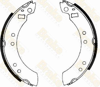 Brake Engineering SH2124 - Jeu de mâchoires de frein cwaw.fr