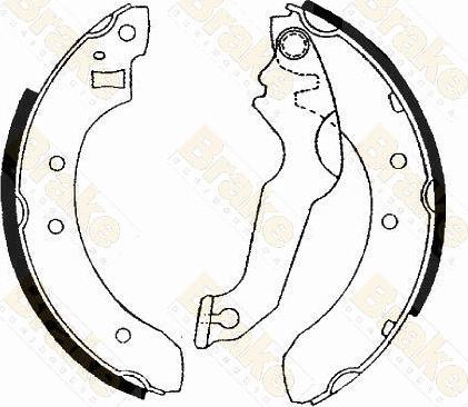 Brake Engineering SH2171 - Jeu de mâchoires de frein cwaw.fr