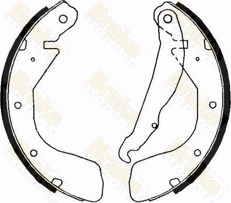 Brake Engineering SH2368 - Jeu de mâchoires de frein cwaw.fr