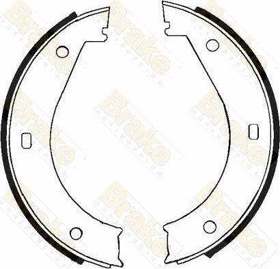 Brake Engineering SH2300 - Jeu de mâchoires de frein, frein de stationnement cwaw.fr