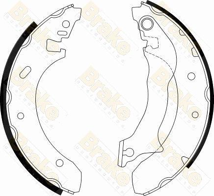 Brake Engineering SH2313 - Jeu de mâchoires de frein cwaw.fr