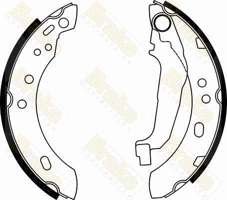 Brake Engineering SH2338 - Jeu de mâchoires de frein cwaw.fr