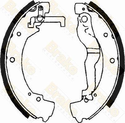 Brake Engineering SH2378 - Jeu de mâchoires de frein cwaw.fr