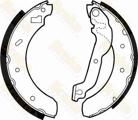 Brake Engineering SH2255 - Jeu de mâchoires de frein cwaw.fr