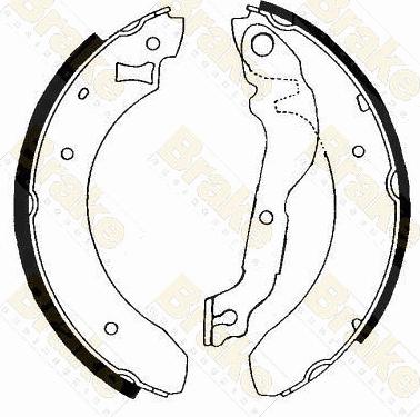 Brake Engineering SH2207 - Jeu de mâchoires de frein cwaw.fr