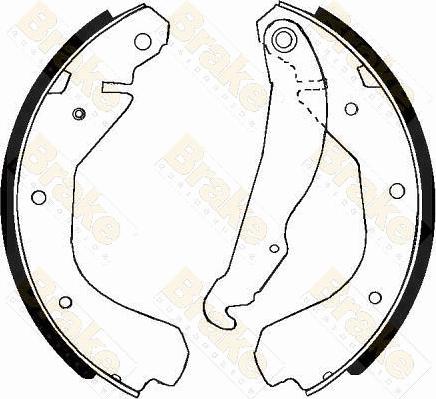 Brake Engineering SH2214 - Jeu de mâchoires de frein cwaw.fr