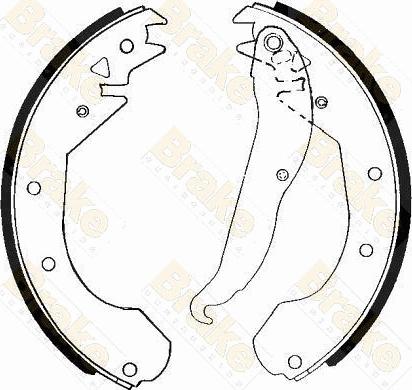 Brake Engineering SH2211 - Jeu de mâchoires de frein cwaw.fr