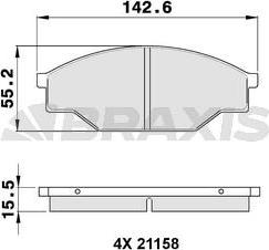 Braxis AA0323 - Kit de plaquettes de frein, frein à disque cwaw.fr