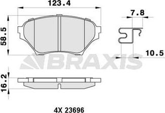 FTE 9001802 - Kit de plaquettes de frein, frein à disque cwaw.fr