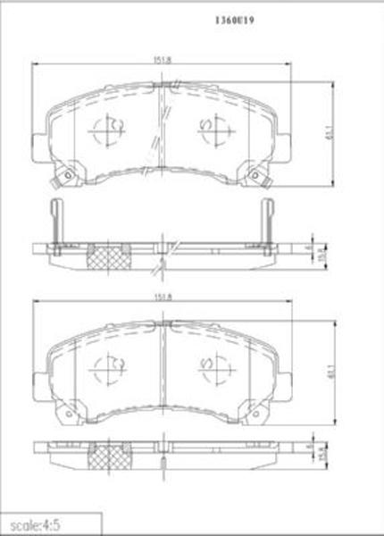 Braxis AB0534 - Kit de plaquettes de frein, frein à disque cwaw.fr