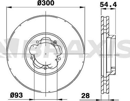 Braxis AD0196 - Disque de frein cwaw.fr