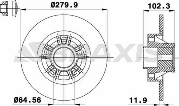 Braxis AD0108 - Disque de frein cwaw.fr