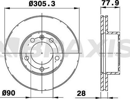 Braxis AD0119 - Disque de frein cwaw.fr