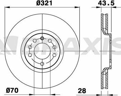 BENDIX 522027 - Disque de frein cwaw.fr