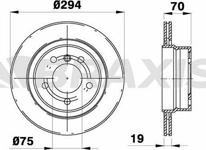 Braxis AD1055 - Disque de frein cwaw.fr