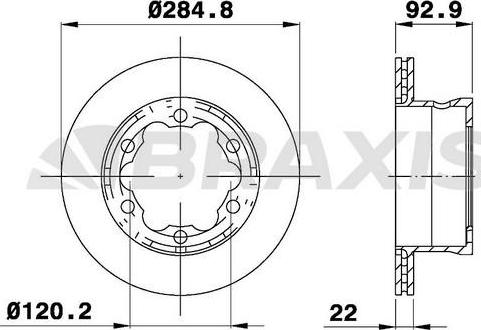 Braxis AD1018 - Disque de frein cwaw.fr