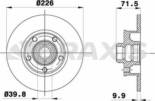 Braxis AD1020 - Disque de frein cwaw.fr