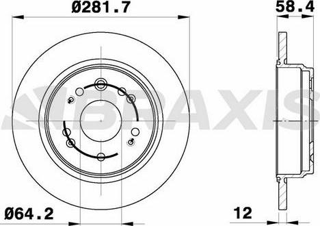 Braxis AE0516 - Disque de frein cwaw.fr