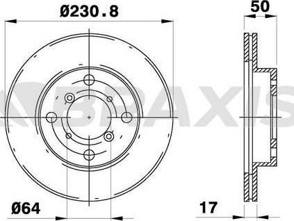 Braxis AE0600 - Disque de frein cwaw.fr