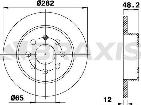 Braxis AE0050 - Disque de frein cwaw.fr