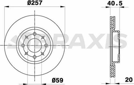 Braxis AE0027 - Disque de frein cwaw.fr