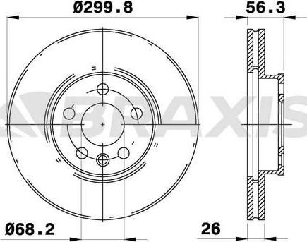 Braxis AE0108 - Disque de frein cwaw.fr