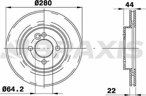 Braxis AE0111 - Disque de frein cwaw.fr